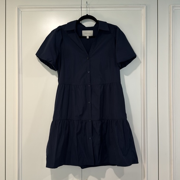 Brochu Walker Navy Dress Size Medium - Picture 2 of 4